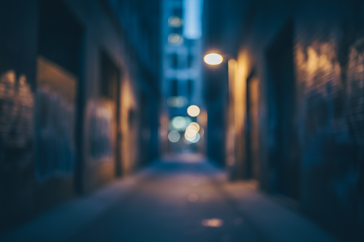 Blurry Urban Alleyway