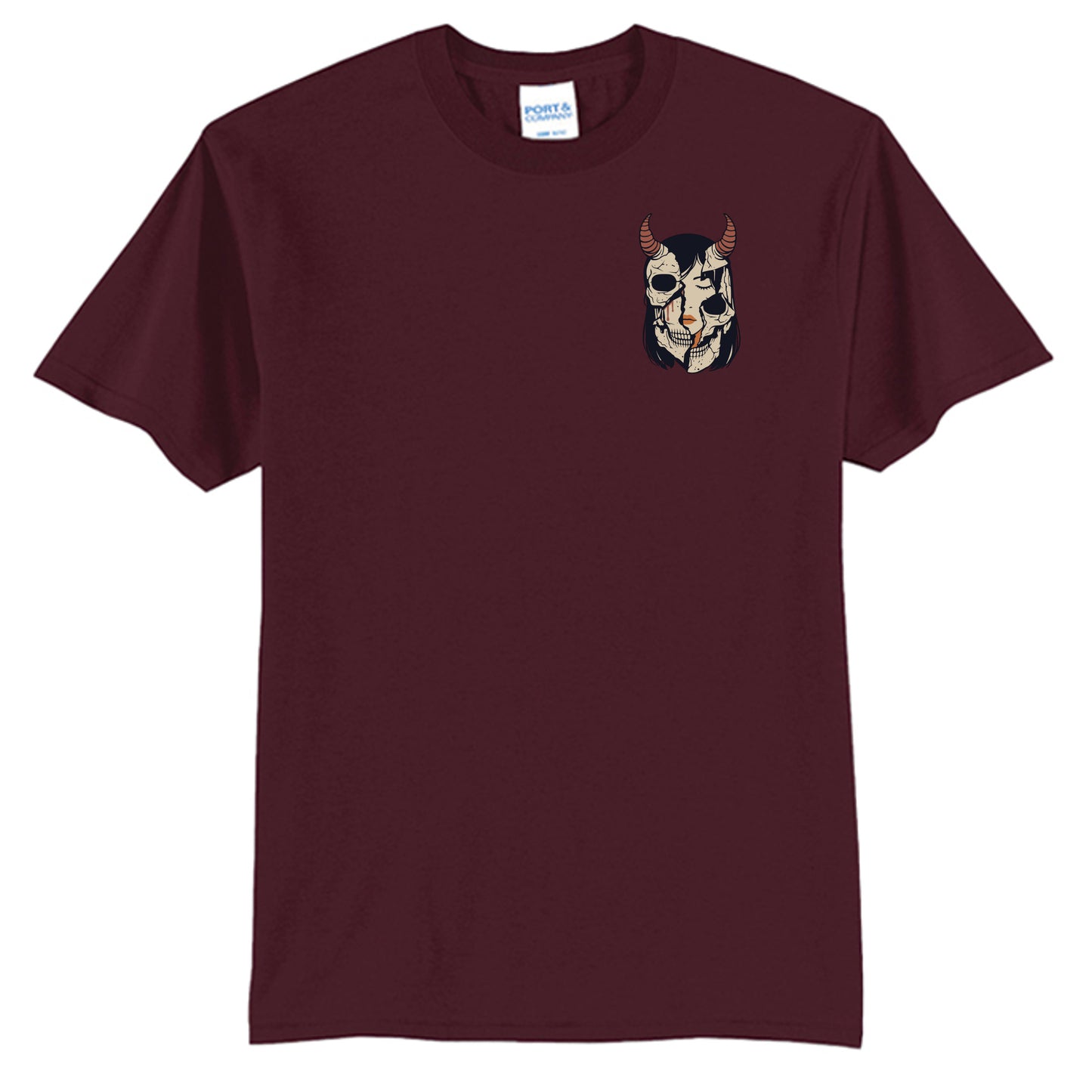 Athletic Maroon - PC55T - FRONT