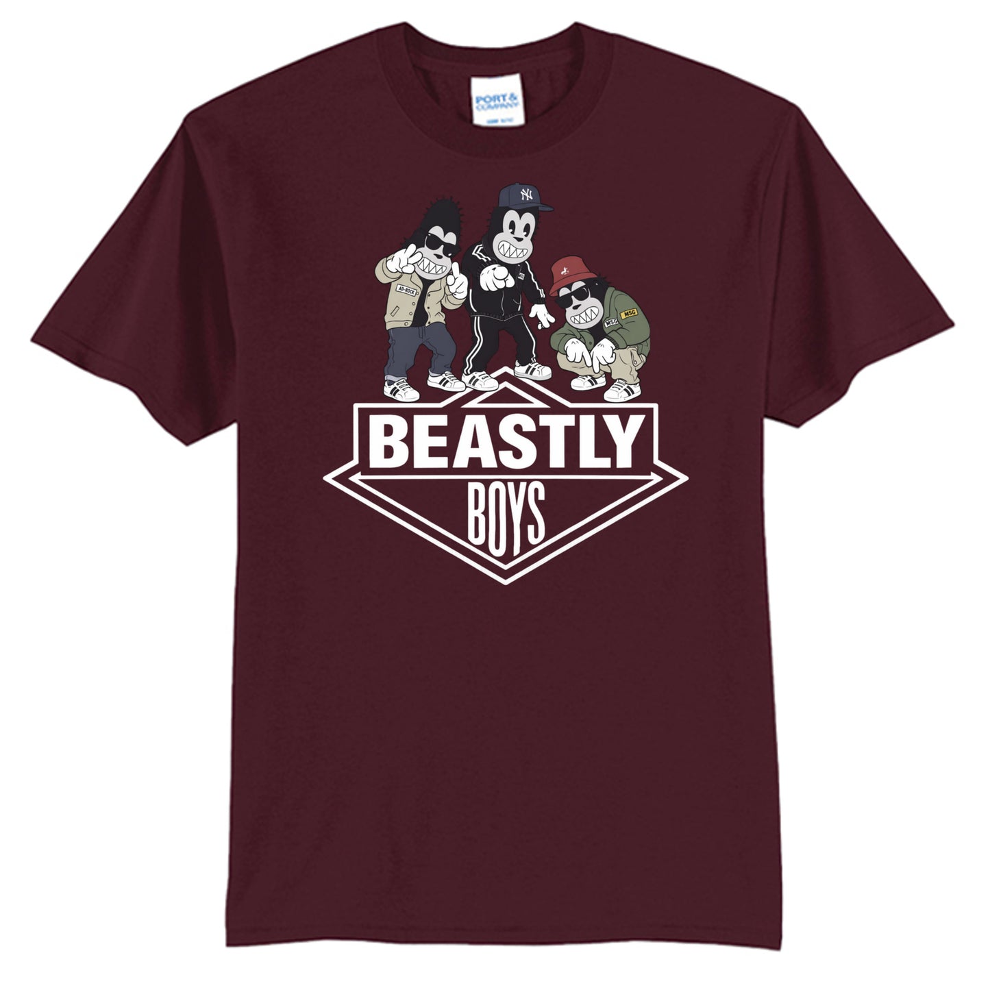 Athletic Maroon - PC55T - FRONT