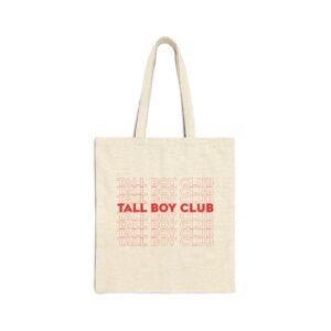 Tote — "Tall Boy Club" Cotton Canvas Tote Bag